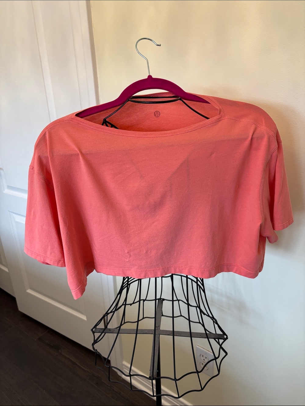 Lululemon Oversized Crop Tee - Coral or Salmon - Soft and Versatile